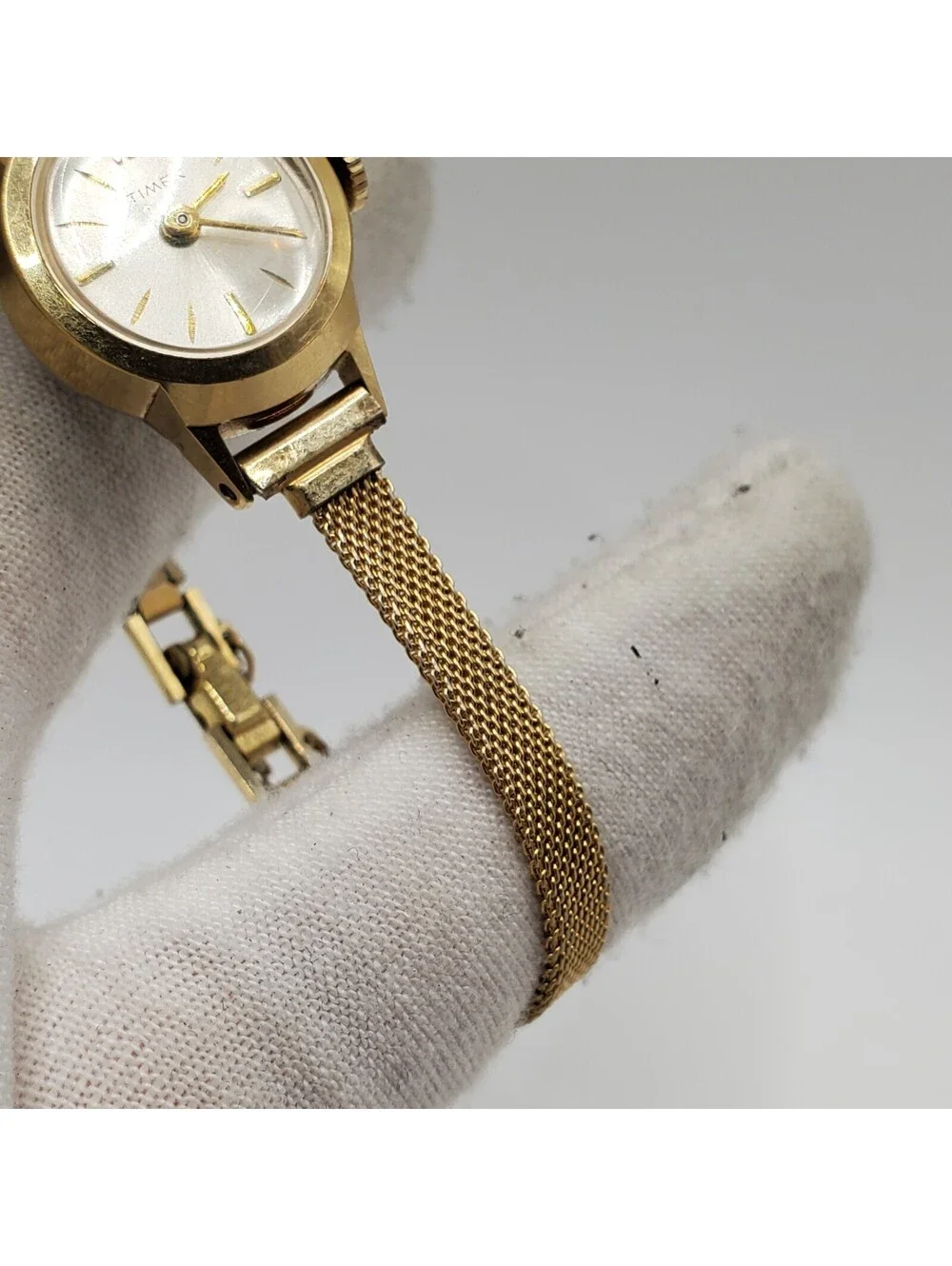 Vintage Timex Mechanical Watch 10k GF Top Watch Women For Parts Or Repair